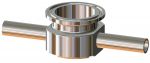 Weld x Weld x Clamp Instrument Tees -T7IWWMS - PL Finish SF1